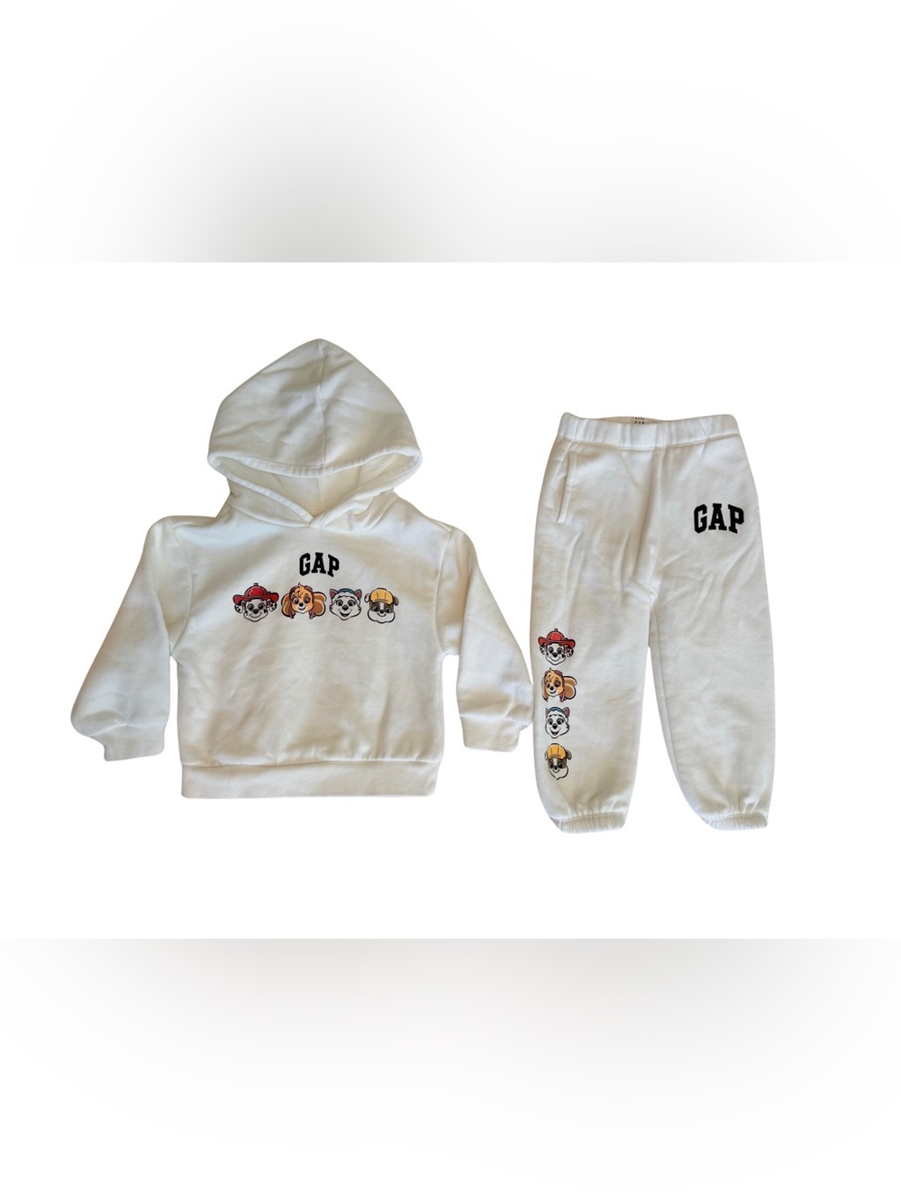 GAP x Paw Patrol Hoodie Jogger Set 2T 3T White Kids Outfit
